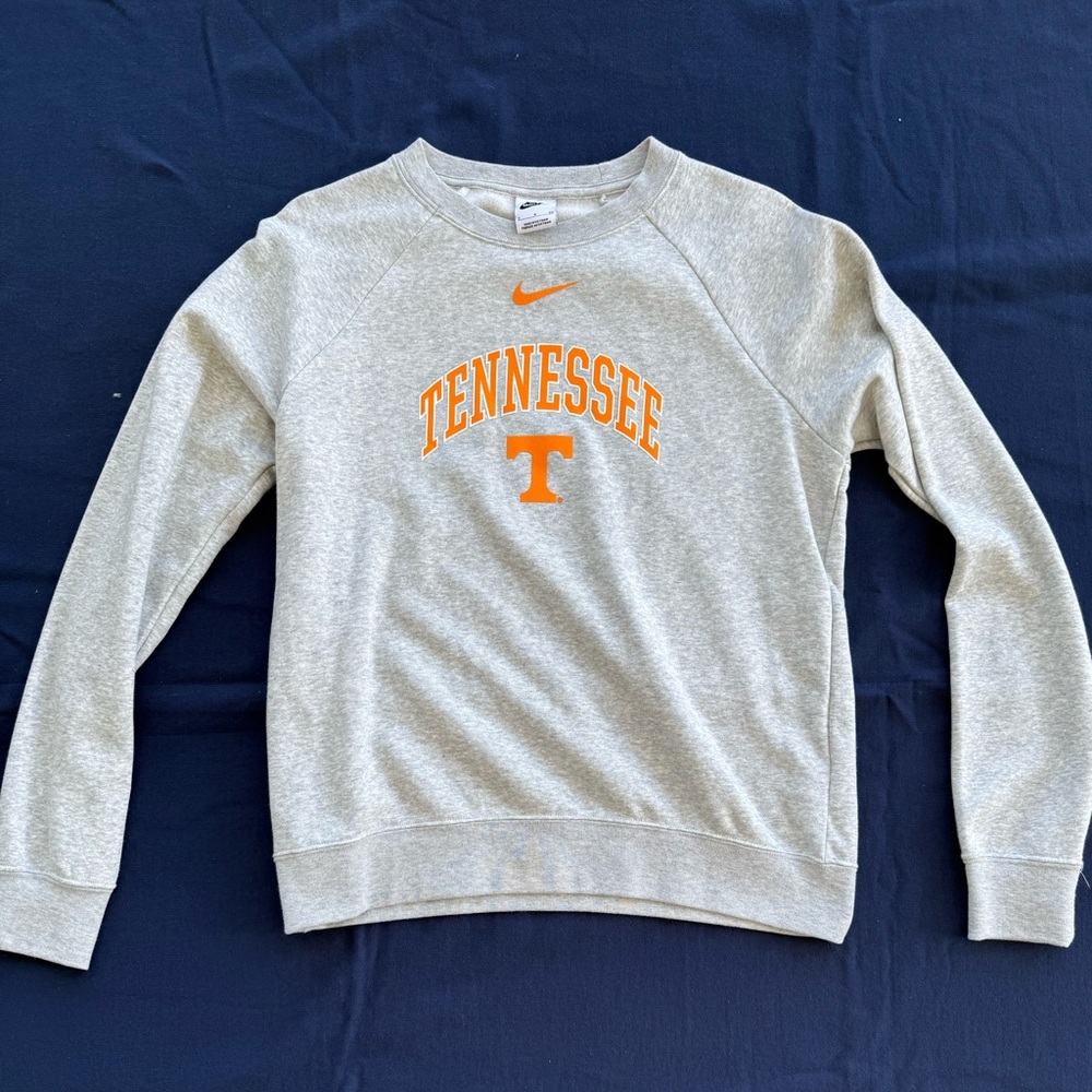 Nike Heather Gray Sweatshirt with Orange Tennessee Logo